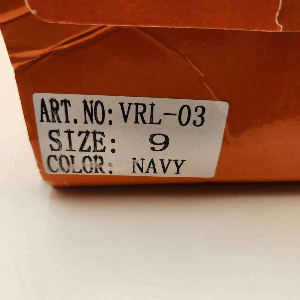 Collection 'O' Boat Shoes Mens Size 9 Navy Canvas High Top Lace Up VRL-03